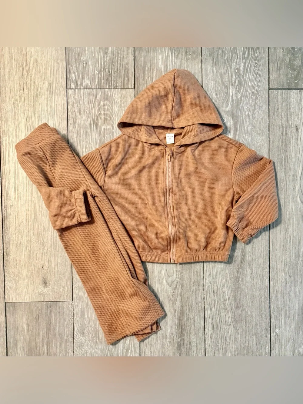 SHEIN Girls 3 Piece Waffle Knit Set 6Y